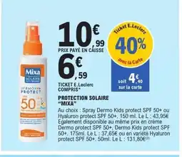 E.Leclerc MIXA Protection solaire offre