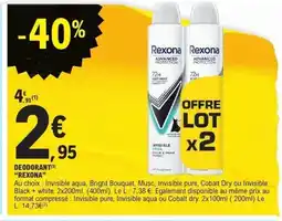 E.Leclerc REXONA Deodorant offre