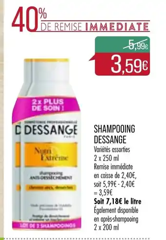 Match Shampooing Dessange offre