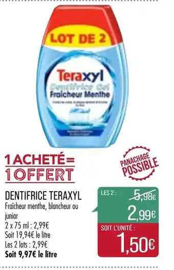 Match Dentifrice Teraxyl offre