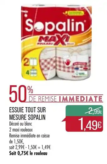 Match Essuie Tout Sur Mesure Sopalin offre