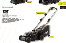 Brico Dépôt BRUSHLESS MOTOR Tondeuse a gazon 36v offre