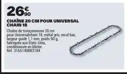 Brico Dépôt Chaîne pour universal chain 18 offre