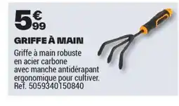 Brico Dépôt Griffe à main offre