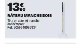 Brico Dépôt Râteau manche bois offre