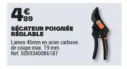 Brico Dépôt Sécateur poignée réglable offre