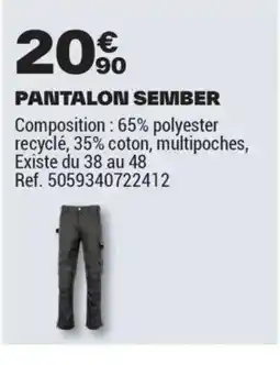 Brico Dépôt Pantalon sember offre