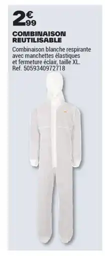 Brico Dépôt Combinaison reutilisable offre