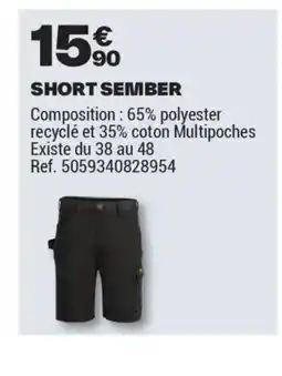 Brico Dépôt Short sember offre