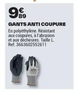 Brico Dépôt Gants anti coupure offre