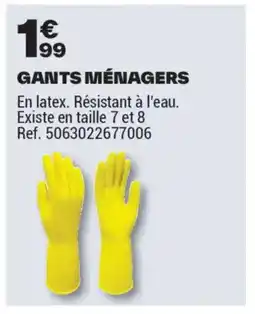 Brico Dépôt Gants ménagers offre