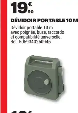 Brico Dépôt DÉVIDOIR PORTABLE 10 M offre