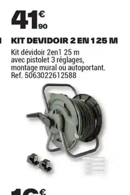 Brico Dépôt Kit devidoir 2 en 125 m offre