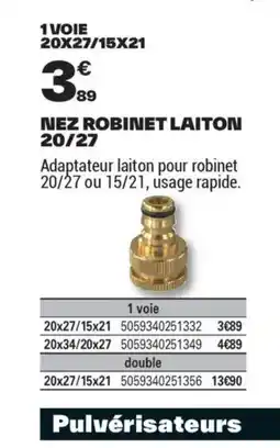 Brico Dépôt Nez robinet laiton 20/27 offre