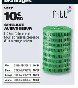 Brico Dépôt Grillage avertisseur offre