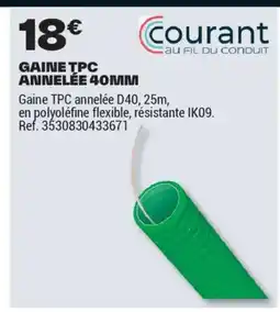 Brico Dépôt Gaine tpc annelée 40mm offre