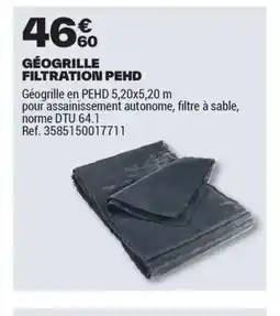 Brico Dépôt Géogrille filtration pehd offre