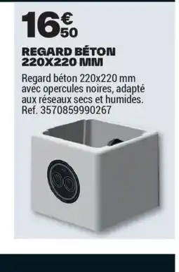 Brico Dépôt Regard béton 220x220 mm offre