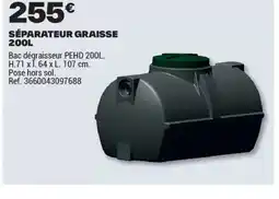 Brico Dépôt Séparateur graisse offre