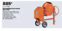 Brico Dépôt Bétonnière électrique offre