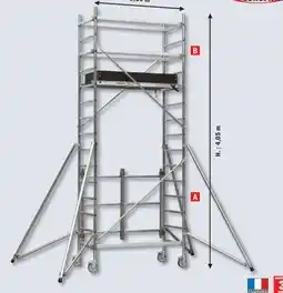 Brico Dépôt Échafaudage aluminium pliant 5 m offre