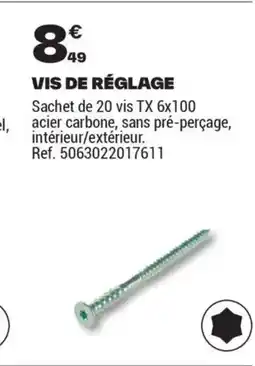 Brico Dépôt Vis de réglage offre