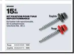 Brico Dépôt Kit fixation pour tuile repositionnable offre