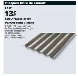 Brico Dépôt Plaque fibre ciment offre
