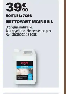 Brico Dépôt Nettoyant mains offre