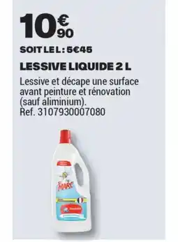 Brico Dépôt Lessive liquide offre