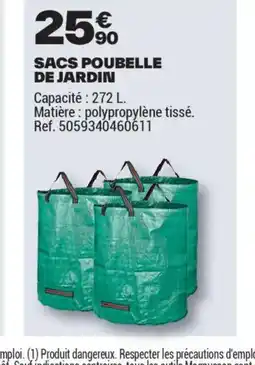 Brico Dépôt Sacs poubelle de jardin offre