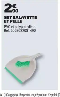 Brico Dépôt Set balayette et pelle offre