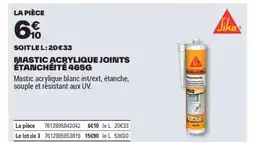 Brico Dépôt Mastic acrylique joints étanchéité offre