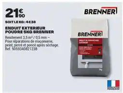 Brico Dépôt BRENNER Enduit exterieur poudre offre
