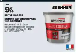 Brico Dépôt BRENNER Enduit exterieur pate offre