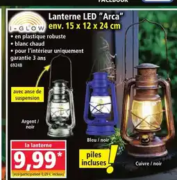 Norma I-GLOW Lanterne LED Arca offre