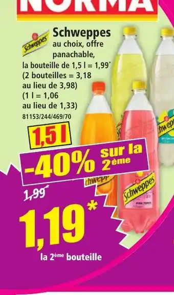 Norma SCHWEPPES offre