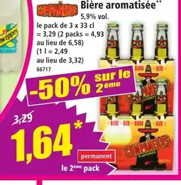 Norma COMPAÑEROS Bière aromatisée offre