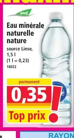 Norma SURF Eau minérale naturelle nature offre