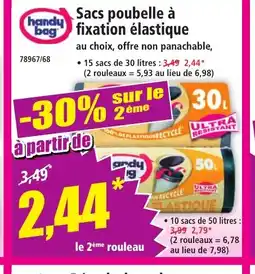Norma HANDY BAG Sacs poubelle à fixation élastique offre