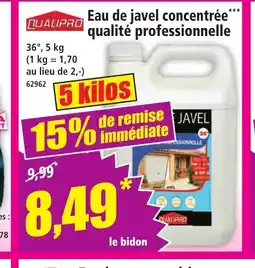 Norma QUALIPRO Eau de javel concentrée qualité professionnelle offre