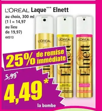 Norma L'ORÉAL Laque Elnett offre