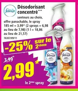 Norma FEBREZE Désodorisant concentré offre