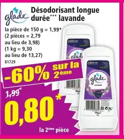 Norma GLADE Désodorisant longue durée lavande offre
