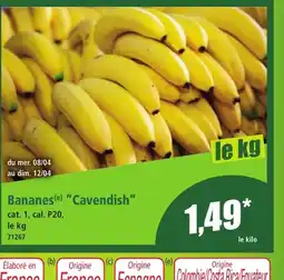 Norma Bananes Cavendish offre