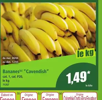 Norma Bananes Cavendish offre