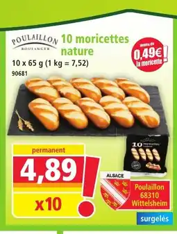 Norma POULAILLON 10 moricettes nature offre