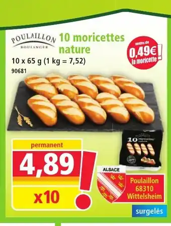 Norma POULAILLON 10 moricettes nature offre