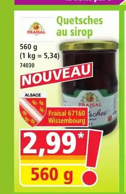 Norma Quetsches au sirop offre