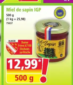 Norma Miel de sapin IGP offre
